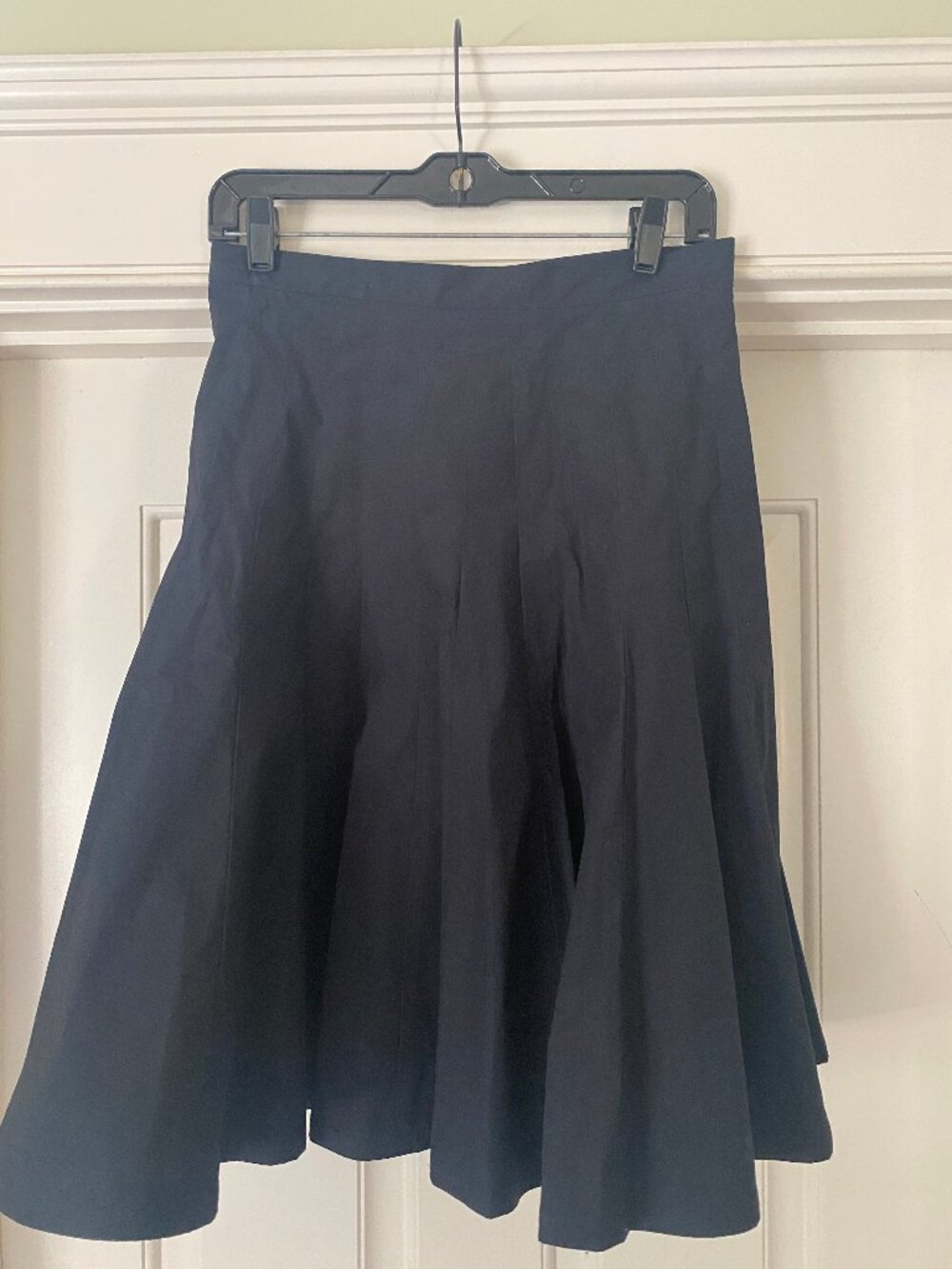 black cotton Marc Jacobs pleated A-line skirt - Picture 4 of 8